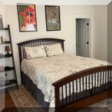 F23. Broyhill queen bed. 54”h 
